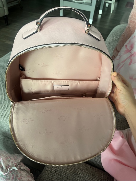 kate spade Blush Pink Saffiano Leather Dome Backpack main image 5